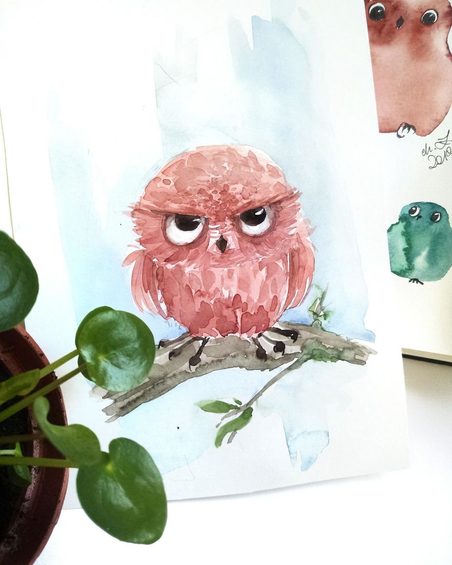 I Can't Stop Painting Owls (27 New Pics)
