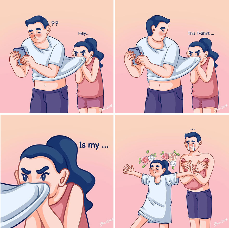 Illustrator Shows In Lovely Drawings What It Is To Be Truly In Love