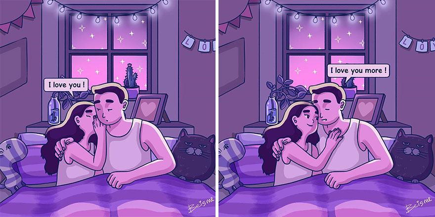 Illustrator Shows In Lovely Drawings What It Is To Be Truly In Love