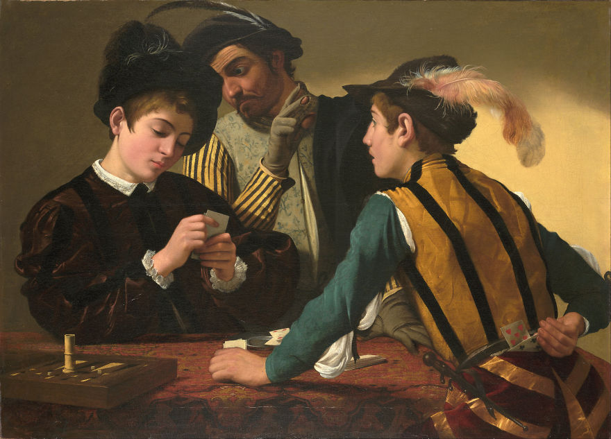 Cardsharps, Caravaggio, 1594