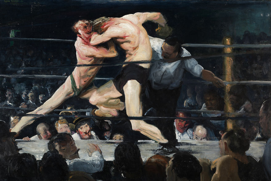 Stag Night At Sharkey’s, George Wesley Bellows, 1909