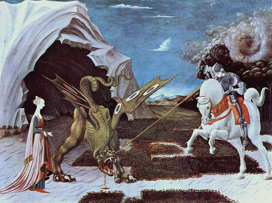 St. George And The Dragon, Paolo Uccello, 1470