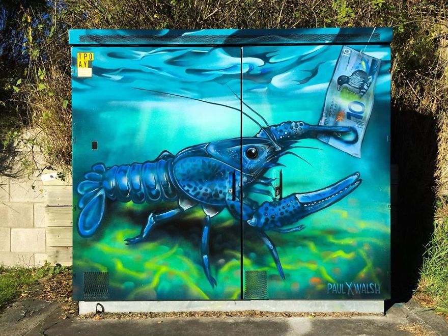 Rare Blue Koura (Crayfish) By Paul Walsh