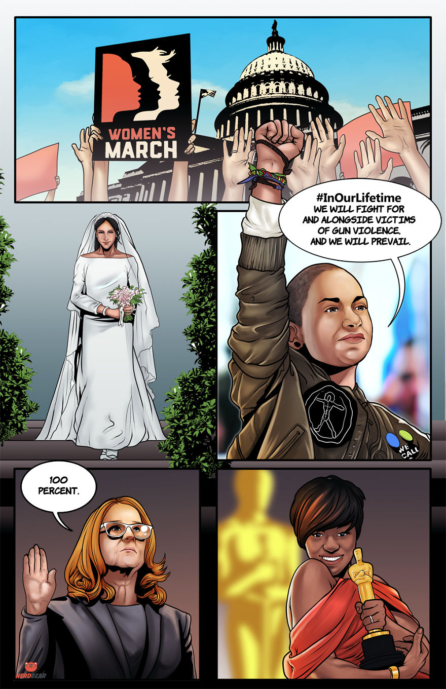 Real-Life Superwomen Reimagined As Comic Book Art Real-Life Superwomen Reimagined As Comic Book Art