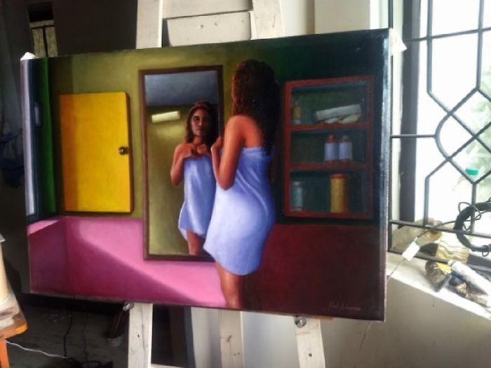 Step By Step Process Of My Oil Painting "I'm Insecure"