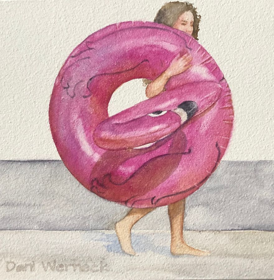 Watercolor Portraits Of Children From Foster Care