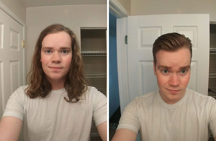 Before And After. Pretty Happy With The Change And Glad I Could Donate It