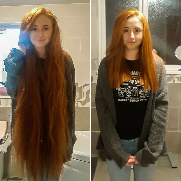 She Donated 30 Inches Of Her Hair To Make Wigs For Children With Cancer