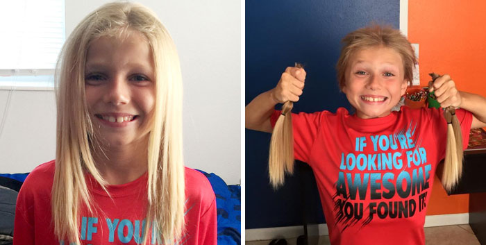 8-Year-Old Was Bullied For 2 Years While Growing His Hair Long To Make Wigs For Kids With Cancer