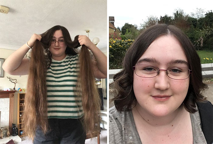 Been Growing My Hair Out For 5 Years, Today I Had It Cut To Donate