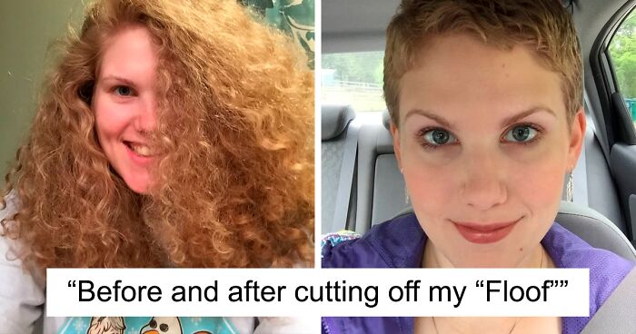 30 Pics Of People Before And After Cutting Their Long Hair To Donate It To  Cancer Patients | Bored Panda