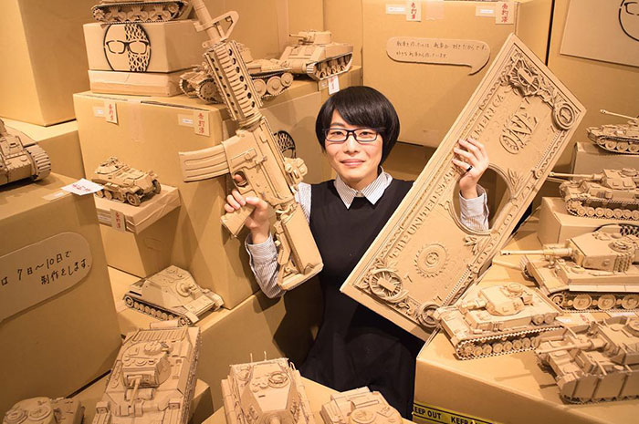 Cardboard-Box-Art-Monami-Ohno-Japan
