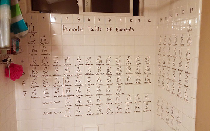So My Daughter Did This To Her Shower. She's Sort Of Into Chemistry
