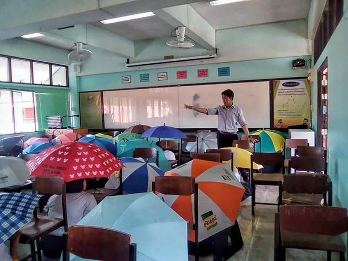Anti-cheating umbrellas
