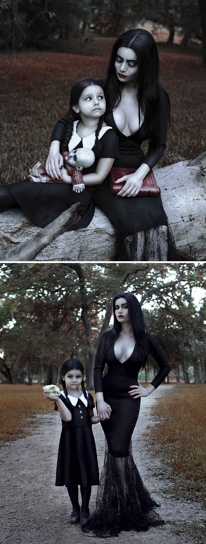 Wednesday And Morticia Adams
