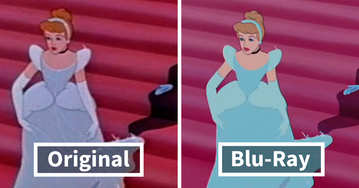 10 Images That Prove Disney 'Ruined' Cinderella In Its Blu-Ray  'Restoration' | Bored Panda