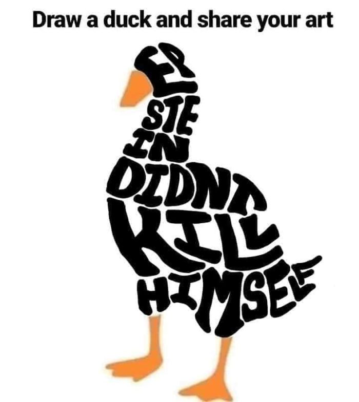 Drawing-Duck-People-Art