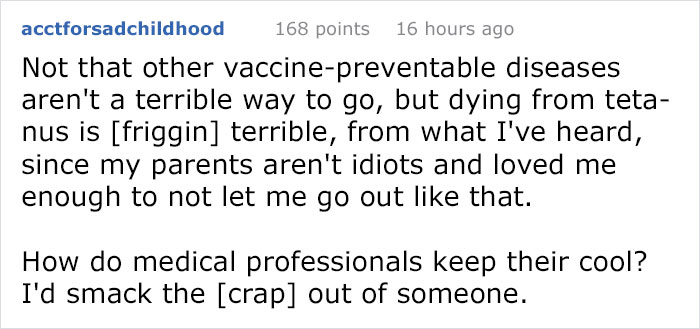 Antivax Parents Take Their Kid To The ER For An Emergency, Get Isolated From The Kid And Other Patients, Flip Off The Doctors