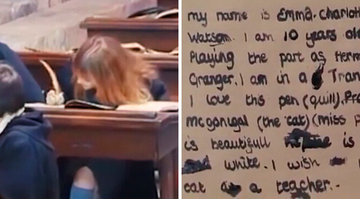 Here’s The Note 10 Y.O. Emma Watson Wrote Using A Quill During The Shooting Of Harry Potter