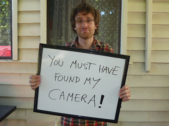 The Way This Guy Made Sure He Got His Lost Camera Back Is Genius