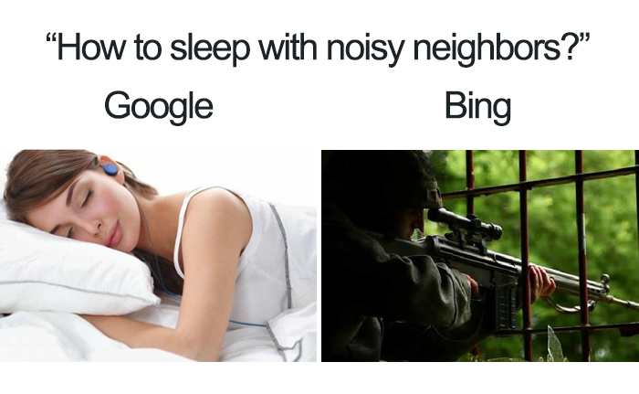 Google Vs Bing Meme
