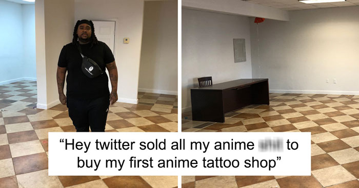 Guy Gives Up His Entire Anime Collection Worth 10,000 Dollars To Fund His New Anime Tattoo Business, And Ultimately Restore His Collection