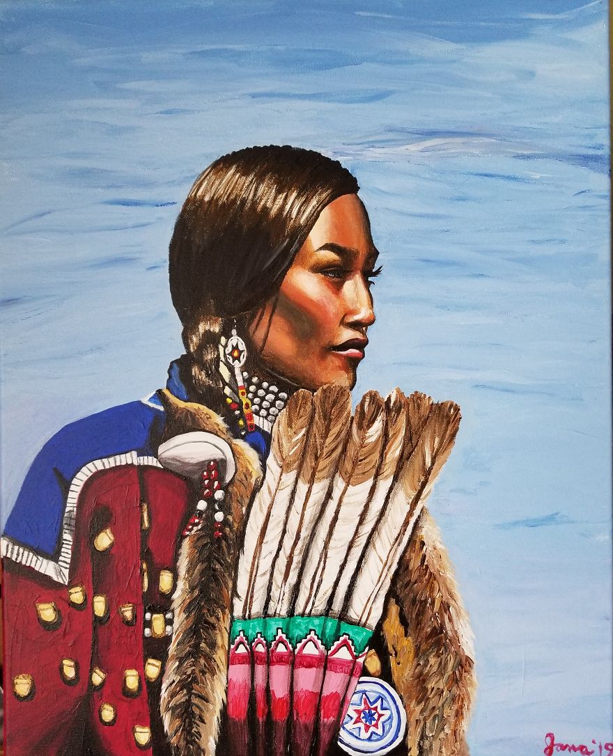 Native American Crow Woman