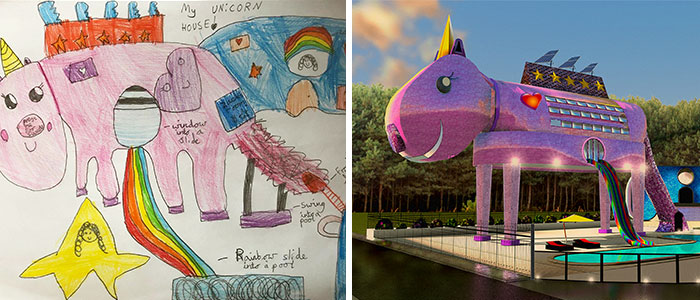We Asked Kids To Describe Their Dream Houses And Made Them In 3D Then Evaluated Their Worth (16 Pics)