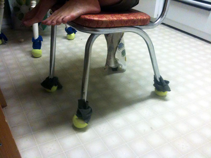 My Girlfriend's Crazy Downstairs Landlady Makes Her Do This To Her Kitchen Chairs