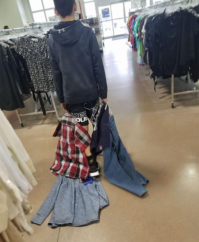 13-Year-Old Feels 'Entitled' And Makes Fun Of Poor Kids, Mom Makes Him Wear Goodwill For A Week