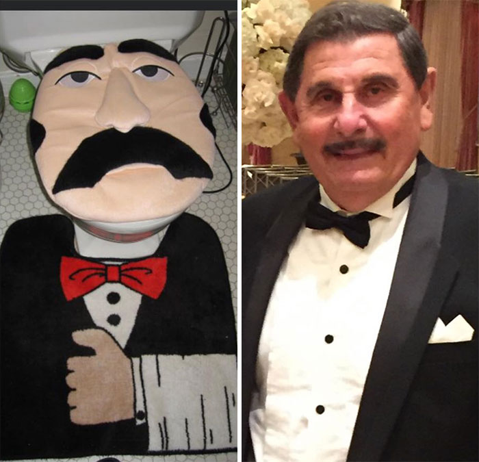 The Toilet Cover Set I Found Looked Suspiciously Similar To My Father?