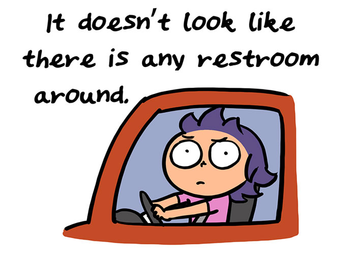 Mom Illustrates The Time She Overestimated Her Bladder Size, And It’s Hilariously Vivid
