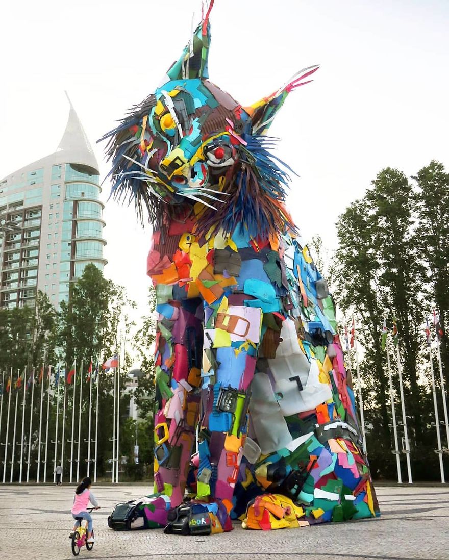 Trash Animals Sculpture