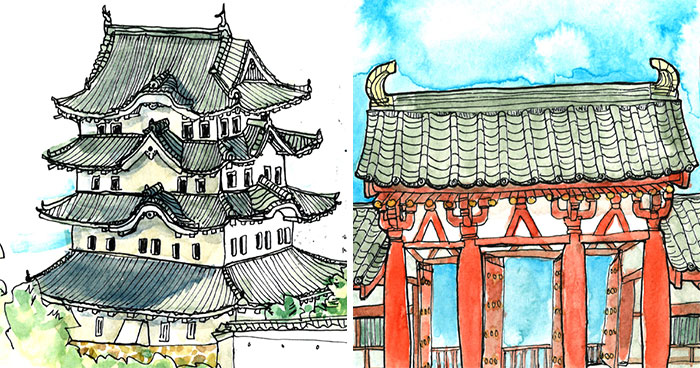 Architect Kathryn Larsen Sketches Her Trip To Japan And It’s An Amazing Way To Get To Know A Country And Its Culture