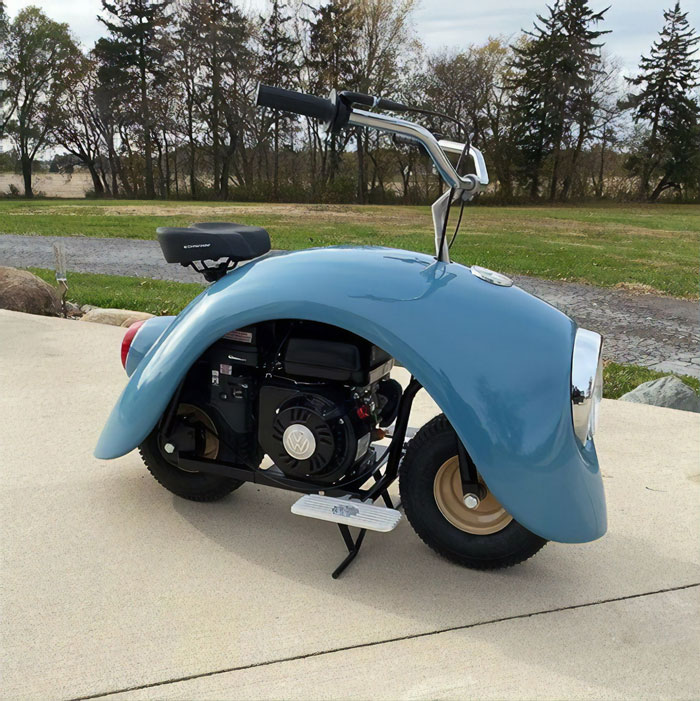 This Guy Took Apart An Original VW Beetle And Created These Adorable Motorcycles