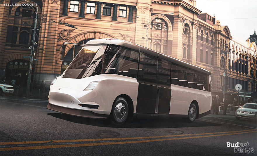 City Transit Bus 2020 tesla concept vehicles