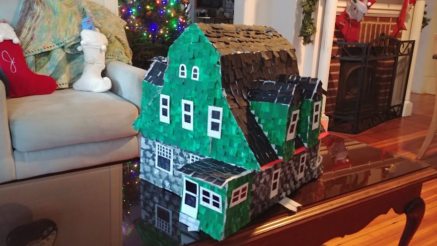 We Spent Over 24 Hours Making A Replica Of Our 120-Year-Old House That We Purchased This July (13 Pics)