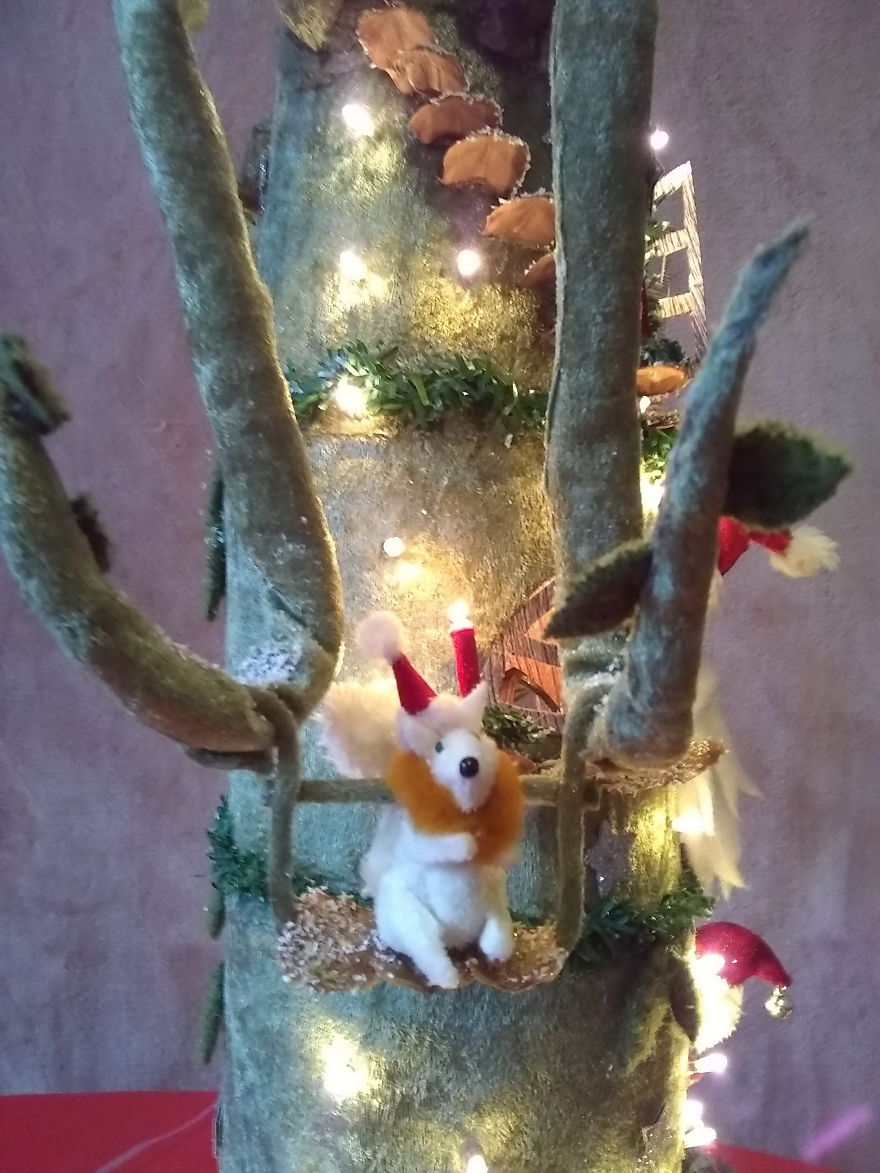 For This Christmas, I Made A Fantasy Tree Lamp