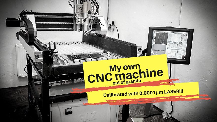 Man And Wife: How I Built My Cnc Machine From Granite And Calibrated With 0,0001μm Laser Tool Man And Wife: How I Built My Cnc Machine From Granite And Calibrated With 0,0001μm Laser Tool