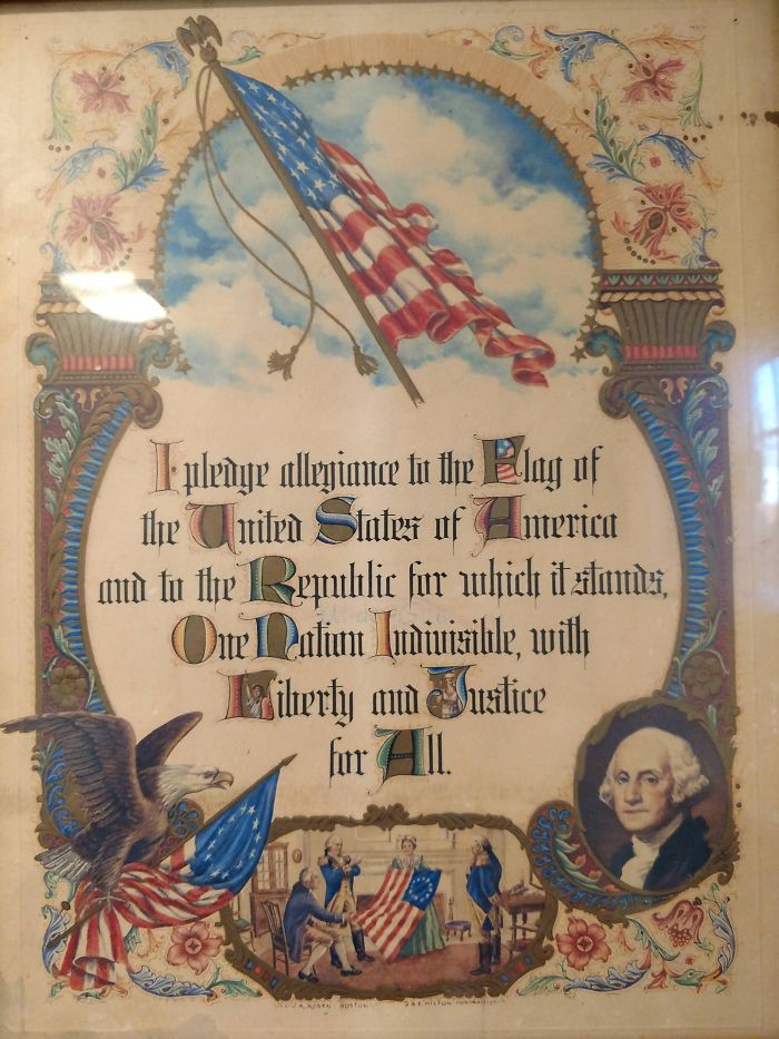 This Antique American Pledge Of Allegiance Does Not Reference God