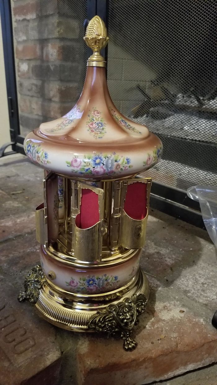 Just Got This Really Cool Antique Lipstick Carousel For Christmas