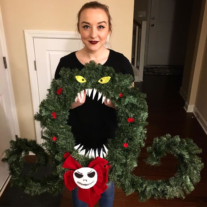 I Made The Wreath From Nightmare Before Christmas