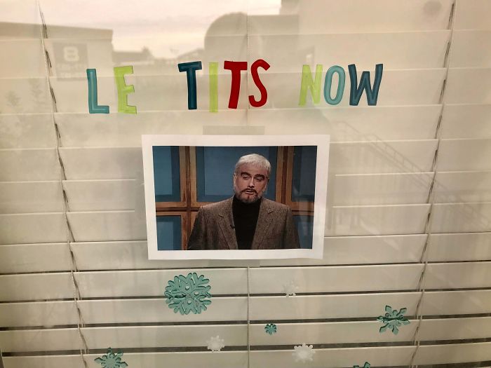 My Girlfriend Let Me Decorate Our Apartment’s Front Window For Christmas. She May Have Made A Mistake
