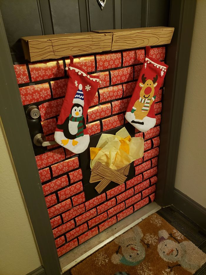 Apartment Complex Is Hosting A Door Decorating Contest And Winners Get Money Off Of Rent, So I Let My Creativity Take Over Today