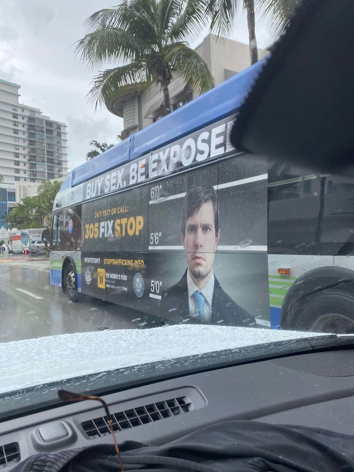 My Friend Works As An Extra In Movies And Does Stock Photography. Just Saw Him Pictured As An Offender On A Bus In Florida