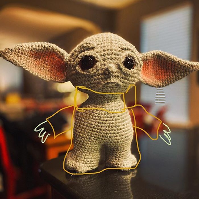 Aquí tienes un Baby Yoda de ganchillo que puedes hacer tú mismo