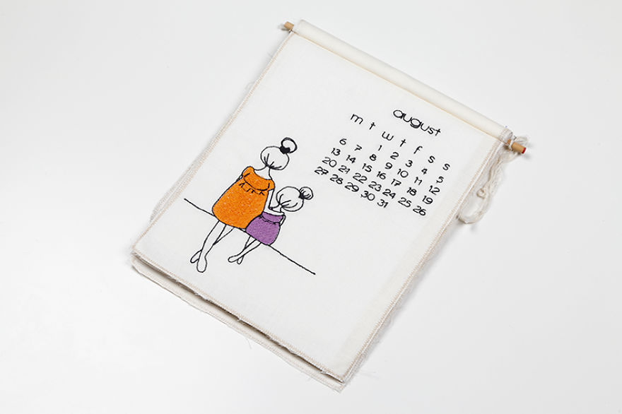 I Embroider The Days Of These Calendars To Warm Your Soul