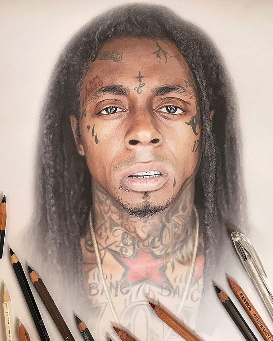 Artist Makes Amazing Hyper-Realistic Drawings Using Only Colored Pencils