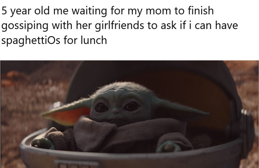 A Baby Yoda Meme I Made With Paint 3D