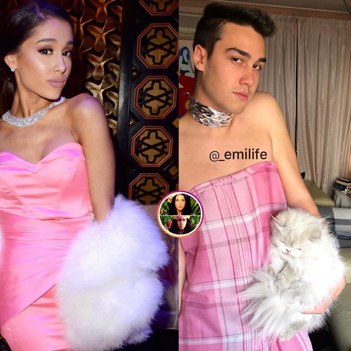 This Guy Gained Thousands Of Followers On Instagram “Recreating” Celebrity Photos (New Pics)